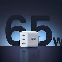 pakrovejas 65w usb - Ugreen CD275, 2x USB-C, 1x USB, 65W - 6 nuotrauka