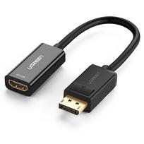 adapteris hdmi to displayport - Ugreen MM137 DisplayPort (male) to HDMI (female) Adapter Full HD Black - 2 nuotrauka