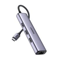 ugreen usb c sakotuvas - Ugreen CM475 USB-C Hub 3x USB 3.0, RJ45, USB-C PD - 2 nuotrauka