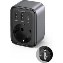 30w usb c gan - Travel adapter EU to UK plug UGREEN CD314 2xUSB-A, 1xUSB-C - 2 nuotrauka