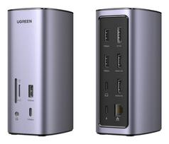 usb c hdmi - Ugreen CM555 Daugiafunkcinė Stacija Dokavimo 12in1 USB-C, pilka (Gray) - 2 nuotrauka