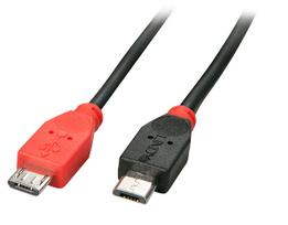 usb micro 0.5m - CABLE USB2 MICRO-B OTG 0.5M/31758 LINDY - 2 nuotrauka