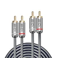 rca cable 3.5mm - LINDY CABLE AUDIO 3.5MM 1M/CROMO 35345 - 3 nuotrauka
