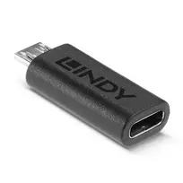 usb c usb b kabelis - USB adapteris Lindy 41903 USB-C - Juodas mikroUSB (41903) - 4 nuotrauka