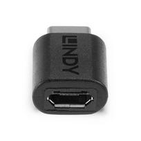 usb c usb b kabelis - USB adapteris Lindy USB-C - Juodas mikroUSB (41896) - 4 nuotrauka