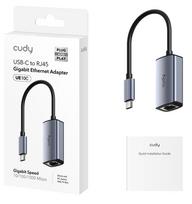 cudy lt - Cudy UE10C USB-C į Ethernet adapteris Pilkas (Grey) - 3 nuotrauka