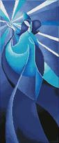 rusain blue - Deimantinė mozaika Diamond Dotz Blue Madonna DQ13.002, mėlyna - 2 nuotrauka