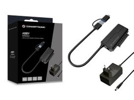 Conceptronic ABBY21B USB Type-A / USB-C į SATA 2.5/3.5" adapteris Juodas (Black)