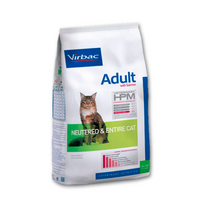 maistas sterilizuotom katem - Sausas kačių maistas Virbac HPM Cat Adult Neutered & Entire with Salmon, 3 kg - 2 nuotrauka
