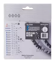 disku makita - Makita B-47189 T.C.T. pjūklas 150X1.6X20mm 0° T52 SPECIALIZED akum. diskiniams pjūklams - 3 nuotrauka