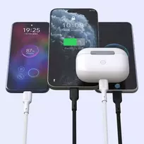 Dudao L9C USB-C į USB-C kabelis, 65W, 1m, Juodas (Black)
