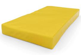Gimnastikos čiužinys SANRO 100x50x10 cm geltonas (Yellow)