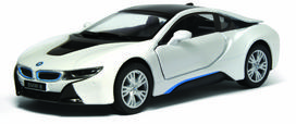zaisliniai bmw modeliai - KINSMART automobilis BMW I8, 1:38, Juodas (Black) - 2 nuotrauka