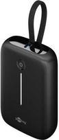 10000mah power bank - Goobay 76251, 10000mAh, 20W, integruotas USB-C kabelis, juodas - 1 nuotrauka