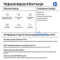 nesiojamas kompiuteris 14 32gb - HP EliteBook X G1i Flip 14, Ultra 7 258V, 32 GB, 512 GB, 14", WUXGA Touch, Windows 11 Pro, Silver (Sidabrinis) - 19 nuotrauka