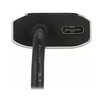 usb adapter usb port - Stotis / replikatorius Delock USB-C - Ekranas Port mini + USB- C Juodas (62990) - 3 nuotrauka