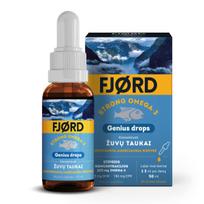 FJORD žuvų taukai STRONG OMEGA-3 GENIUS DROPS, 50 ml