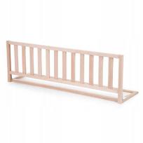 vaikiska lova 120 - CHILDHOME medinė lovos apsauga, 120 cm, natūralus bukas (Natural Beech) - 3 nuotrauka
