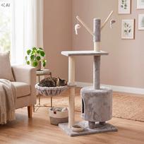 draskykle katems - Springos PA1037 draskyklė katėms, 108 cm, pilka (Grey) - 2 nuotrauka