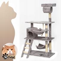 draskykle katems - Kačių draskyklė Pets Collection Mr. Pretzel Ocelot, 40 cm x 75 cm x 141 cm, pilka sp. - 2 nuotrauka