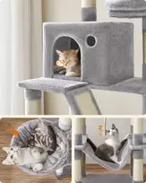 draskykle - Kačių draskyklė Mozos Kitty Tree, 60 cm x 50 cm x 206 cm - 2 nuotrauka