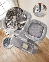 draskykle - Kačių draskyklė Mozos Kitty Tree, 60 cm x 50 cm x 206 cm - 3 nuotrauka