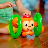 interaktyvi bezdzionele - Bright Starts Roll & Glow Monkey Toy 52181 - 3 nuotrauka