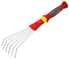 Vėduoklinis grėblys Wolf-Garten 6D LD-2K, su kotu, 11 cm