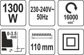 obliai - Yato YT-82144 1300W - 2 nuotrauka