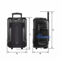 manta kolonele - Manta SPK1203B100 LETO 100W Bluetooth Karaoke USB AUX - 10 nuotrauka