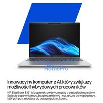 hp g11 - HP EliteBook 8 G1i 14, Core Ultra 5 225U, 16 GB, 512 GB, 14", WUXGA, Windows 11 Pro, Glacier Silver (Sidabrinis) - 12 nuotrauka