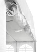 palapine 5x10 - Palapinė paviljonas Zeltpro 5x10 m, balta (White) - 4 nuotrauka