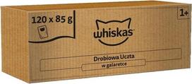 cat - Šlapias kačių maistas Whiskas Adult Poultry Feast, paukštiena, 120 x 85 g - 1 nuotrauka
