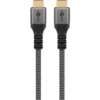 3m hdmi kabelis - Goobay Ultra High Speed HDMI Cable / 65263 / 5 m / Pilka (Grey) - 2 nuotrauka