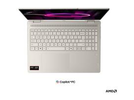 lenovo ryzen 7 - Lenovo Yoga 7 2-in-1 16AGP11, Ryzen AI 5 435, 16 GB, 512 GB, 16", OLED, AMD Radeon 840M, Seashell (Smėlio spalvos) - 8 nuotrauka