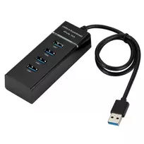 usb splitter - RoGer AD15651 USB 3.0 Hub - Splitter 4 x USB 3.0 (Juodas) - 2 nuotrauka