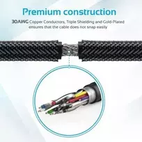 3m hdmi kabelis - Promate PROLINK4K1-300 4K HDR HDMI Cable 3m Black - 4 nuotrauka