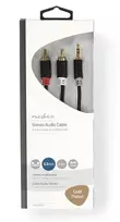3.5mm to 2x 3.5mm - Nedis CABW22200AT05 3,5mm to 2xRCA 0.5m - 2 nuotrauka