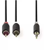 aux to 2 aux - Nedis CABW22200AT30 3,5mm to 2xRCA 3m - 3 nuotrauka