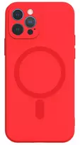 apple iphone 14 silicone case - Mocco "MagSilicone Soft Back Case iPhone 14 Plus" Red - 2 nuotrauka