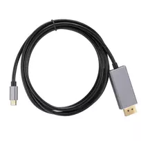 usb c laidas 4k - RoGer Cable USB-C to DisplayPort 4K@60Hz / 1.8m / Pilkas - 2 nuotrauka
