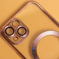iphone apple 15 case - Mocco Color Chrome MagSafe dėklas, skirtas Apple iPhone 15 - 2 nuotrauka