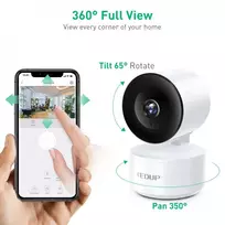 usb c apsauga - EDUP EH-2048P17 V2 Išmanioji IP kamera Wi-Fi / PTZ 350° / 2K - 5 nuotrauka