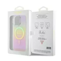 iphone 15 pro max magsafe - Guess "Hardcase IML Iridescent MagSafe iPhone 15 Pro Max" Pink - 2 nuotrauka