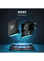 ikrovikliai 20w - Port Designs 900107-EU 120W GaN USB-C ir USB-A įkroviklis Juodas (Black) - 3 nuotrauka