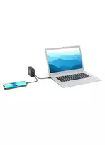 ikrovikliai 20w - Port Designs 900107-EU 120W GaN USB-C ir USB-A įkroviklis Juodas (Black) - 4 nuotrauka