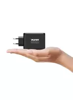 ikrovikliai 20w - Port Designs 900107-EU 120W GaN USB-C ir USB-A įkroviklis Juodas (Black) - 5 nuotrauka