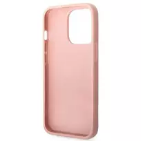 apple iphone 14 pro max case - Guess "PC/ TPU Glitter Flakes Metal Logo Case iPhone 14 Pro Max" Pink - 3 nuotrauka