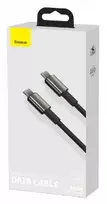 usb type c data cable - Baseus Tungsten Gold Fast Charging Data Cable Type-C to Type-C 100W 2m Juodas (Juodas) - 2 nuotrauka