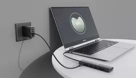 usb c laidas 4k - Swissten Aluminium Multi-Port Laptop Dock USB-C HUB 7-IN-1 Juodas (Black) - 3 nuotrauka